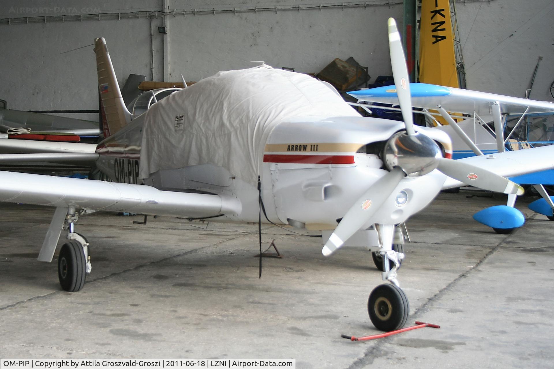 OM-PIP, 1977 Piper PA-28R-201 Cherokee Arrow III C/N 28R-7737048, Nitra Janikovce Airport - Slovakia (Slovak Republik) SK