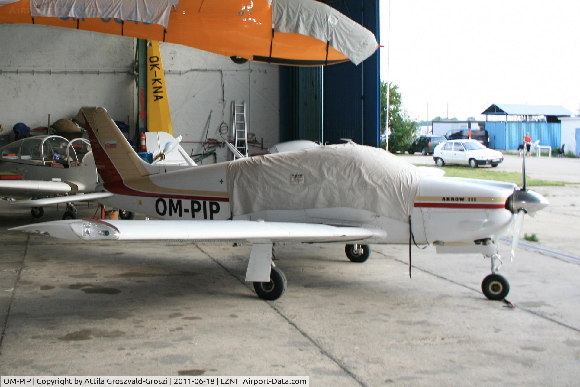 OM-PIP, 1977 Piper PA-28R-201 Cherokee Arrow III C/N 28R-7737048, Nitra Janikovce Airport - Slovakia (Slovak Republik) SK