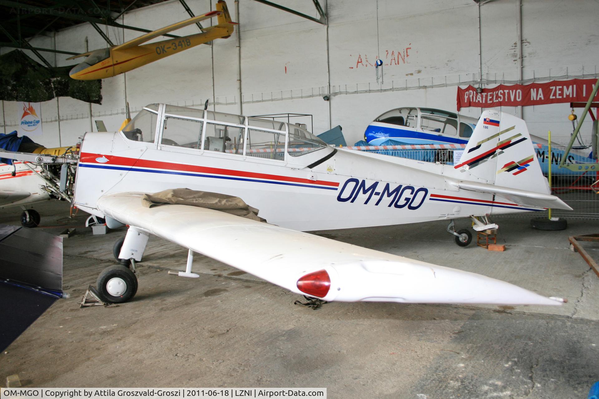 OM-MGO, Zlín Z-226MS Trener C/N 186, Nitra Janikovce Airport - Slovakia (Slovak Republik) SK