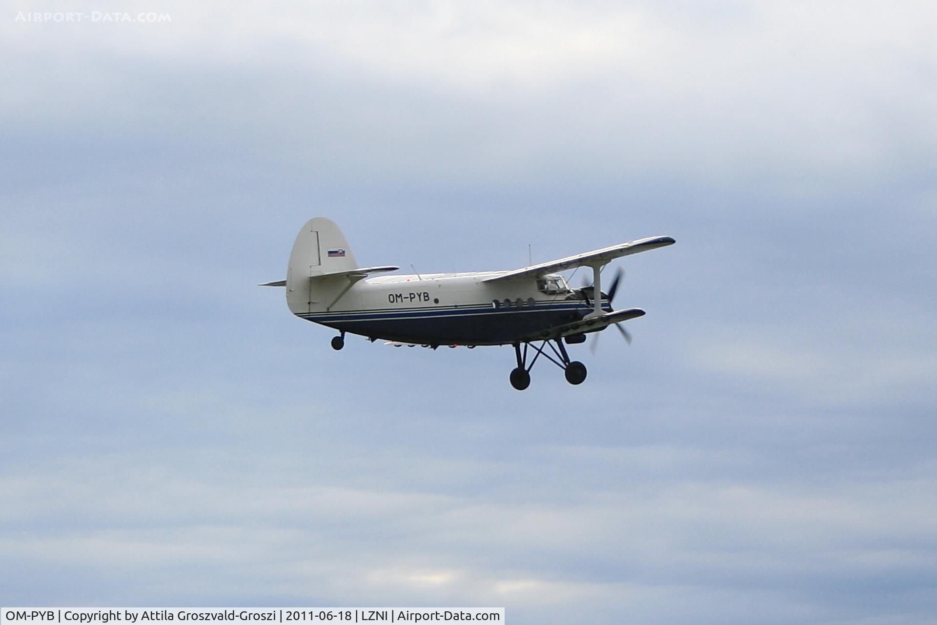 OM-PYB, 1961 Antonov An-2 C/N 115720, Nitra Janikovce Airport - Slovakia (Slovak Republik) SK - Saying hello onto the Nitra Airport
