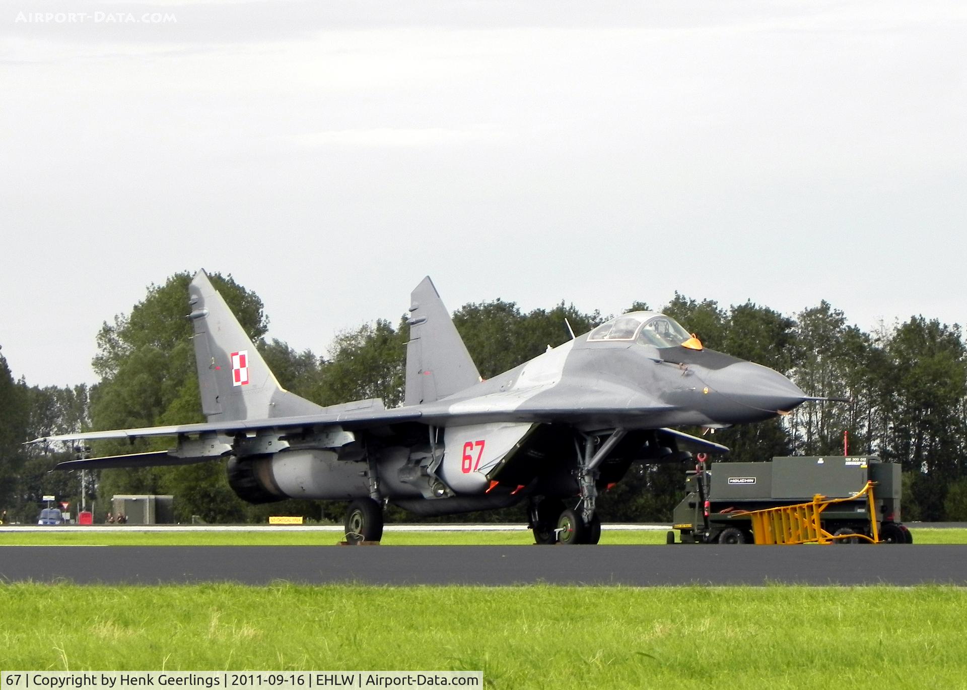 67, Mikoyan-Gurevich MiG-29 C/N 2960526367/3814, Dutch Air Force Open Day at Leeuwarden AFB ; Polish AF 