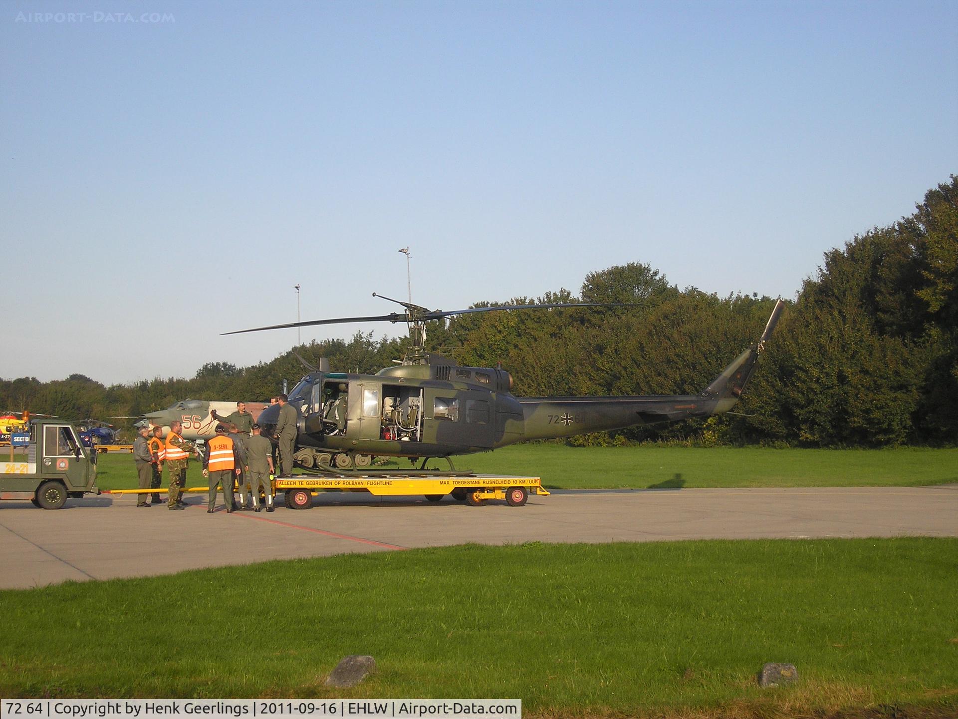 72 64, Bell (Dornier) UH-1D Iroquois (205) C/N 8384, Dutch Air Force Open Day at Leeuwarden AFB; German Army 