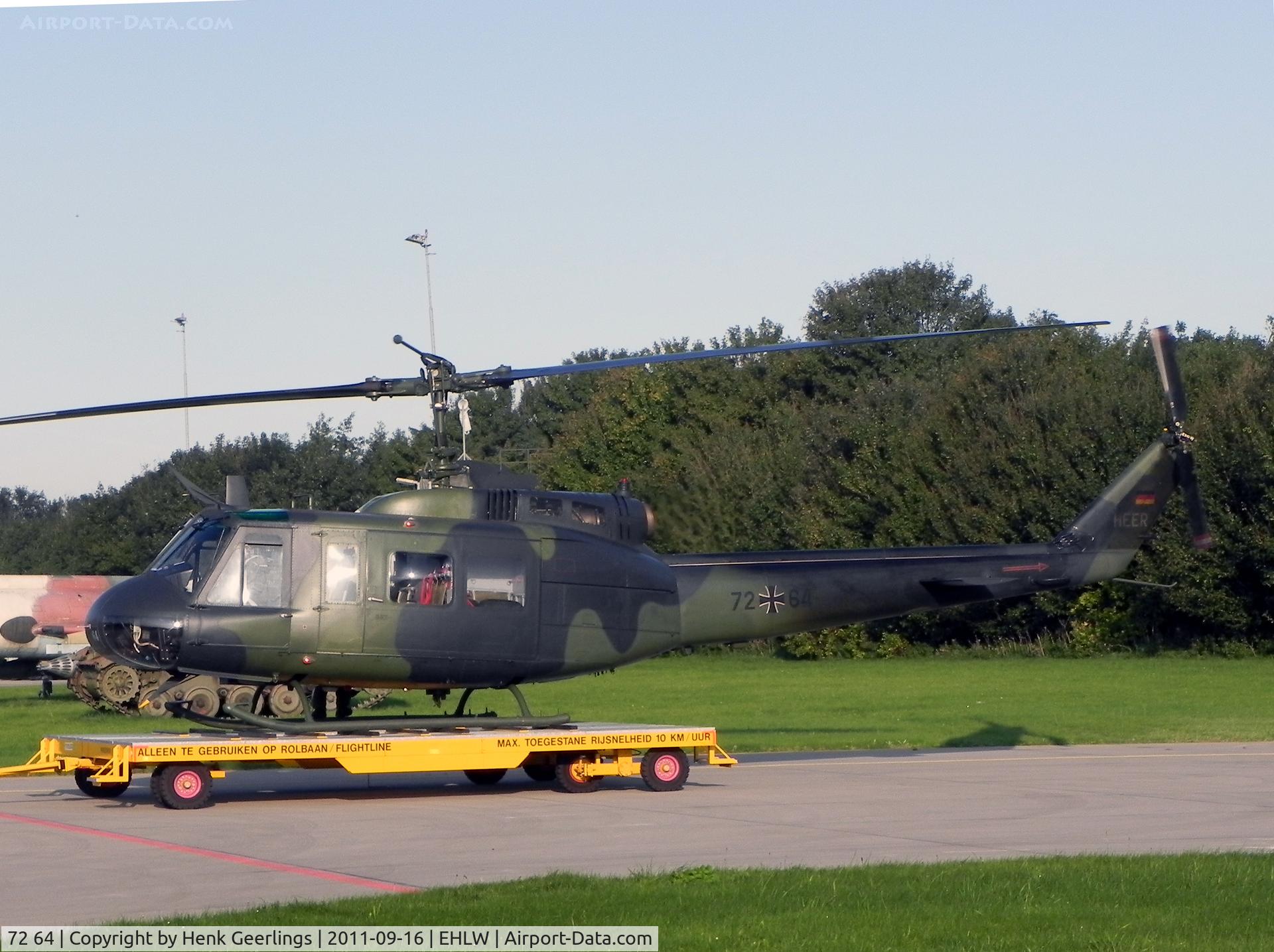 72 64, Bell (Dornier) UH-1D Iroquois (205) C/N 8384, Dutch Air Force Open Day at Leeuwarden AFB ; German Army 
