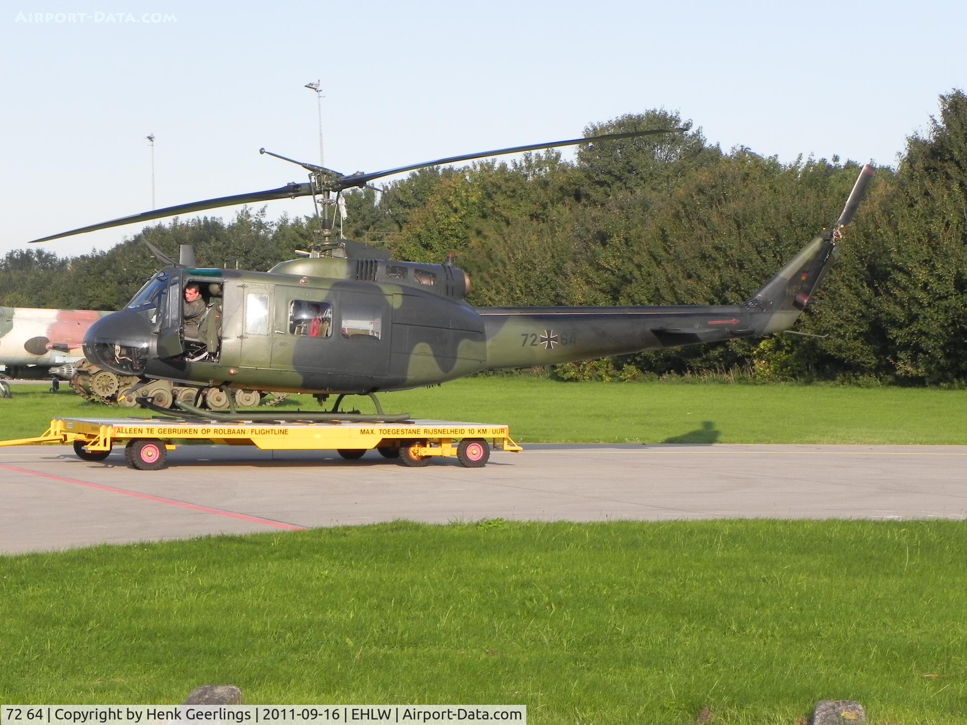 72 64, Bell (Dornier) UH-1D Iroquois (205) C/N 8384, Dutch Air Force Open Day at Leeuwarden AFB ; German Army 