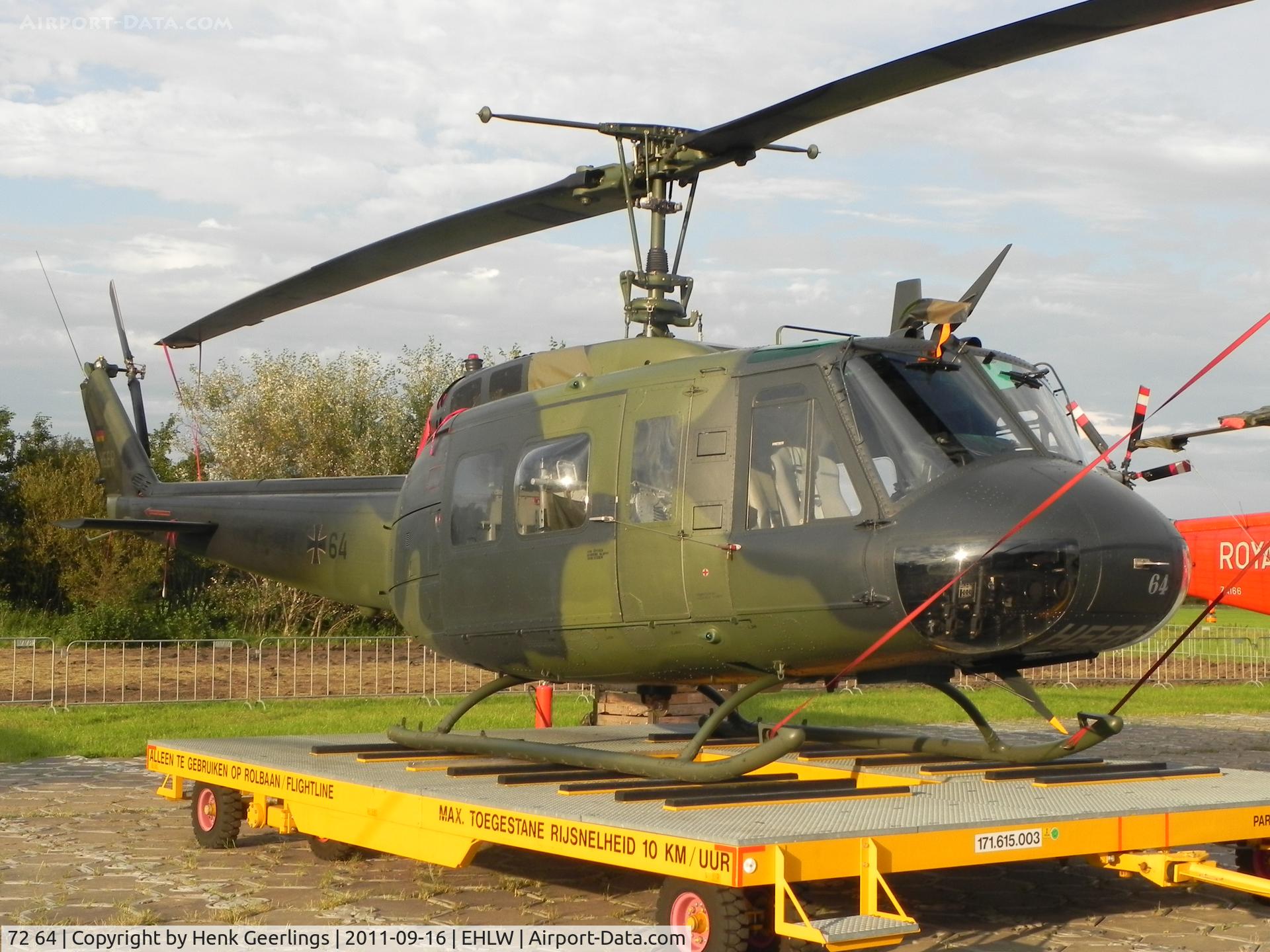 72 64, Bell (Dornier) UH-1D Iroquois (205) C/N 8384, Dutch Air Force Open Day at Leeuwarden AFB