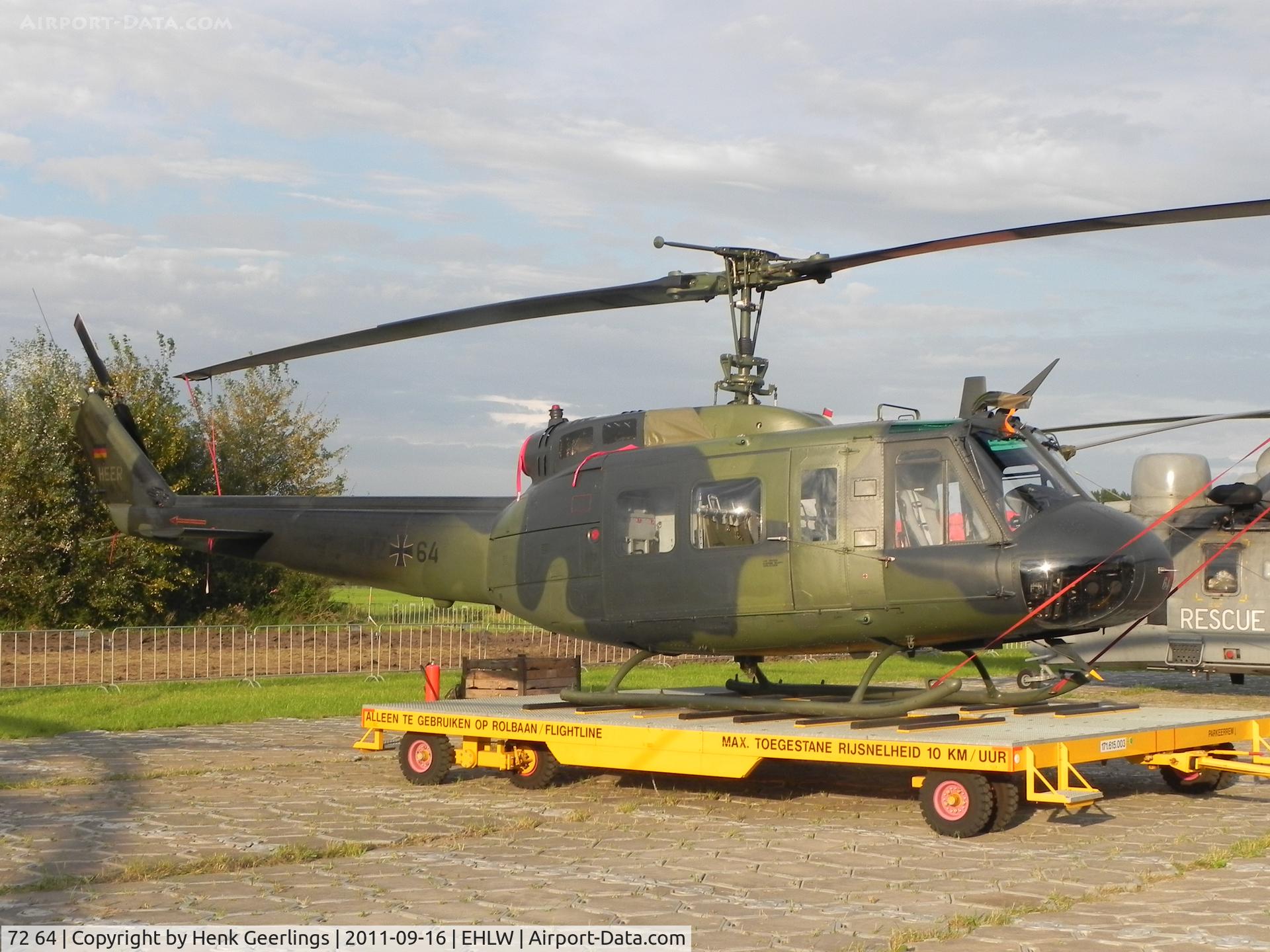 72 64, Bell (Dornier) UH-1D Iroquois (205) C/N 8384, Dutch Air Force Open Day at Leeuwarden AFB