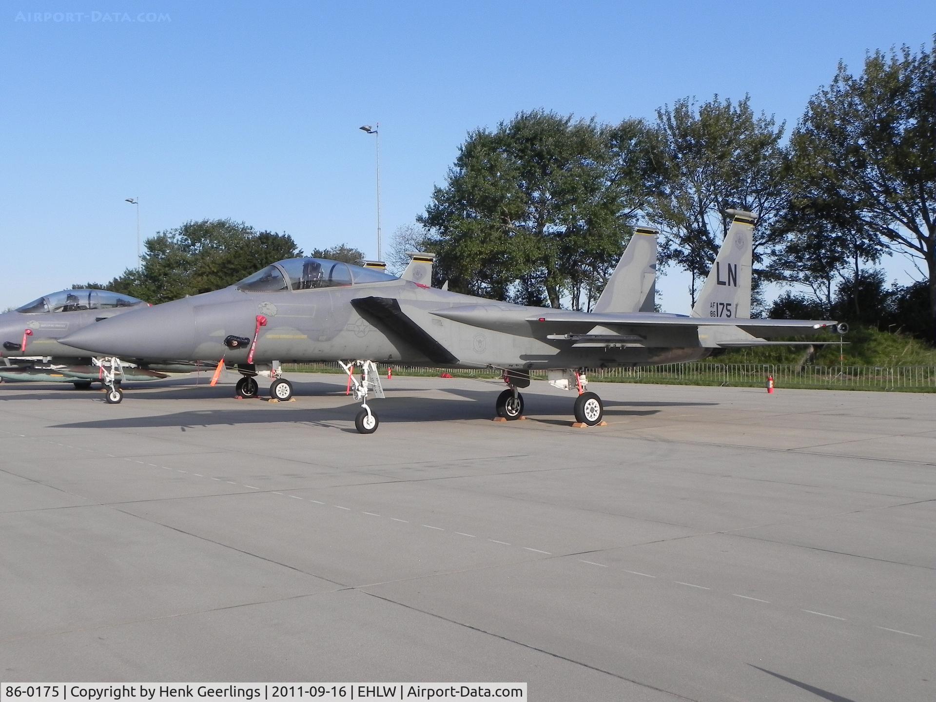 86-0175, 1986 McDonnell Douglas F-15C Eagle C/N 1025/C403, Dutch AF Open House