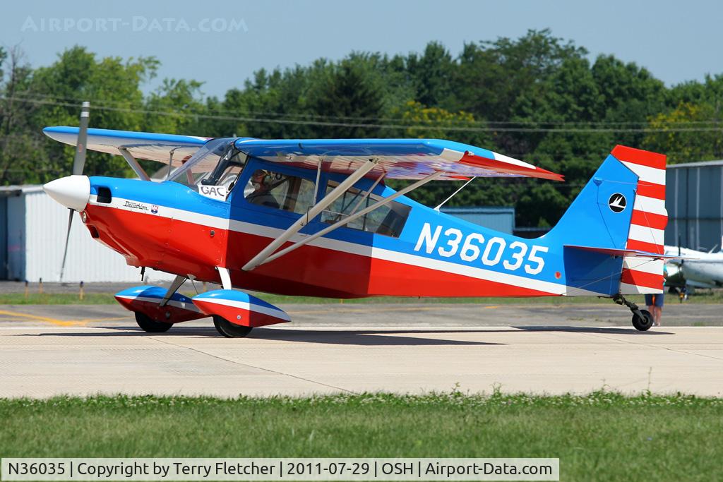 N36035, 1973 Bellanca 8KCAB Decathlon C/N 100-73, At 2011 Oshkosh