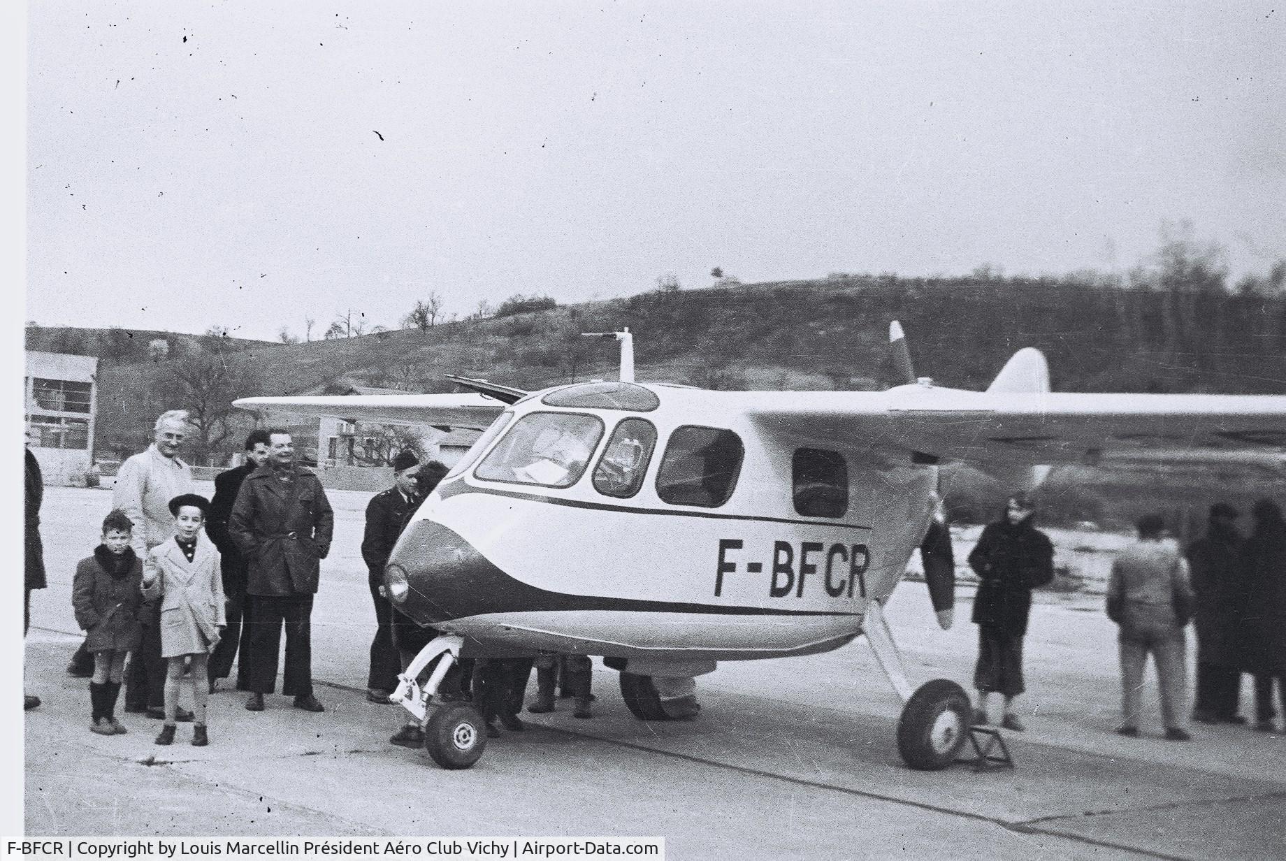 F-BFCR, SECAN SUC-10 C/N 116, SECAN SUC  Courlis with Mathis Motor. Photo taken at Vichy Rhue (closed airport) in 1951 (?)