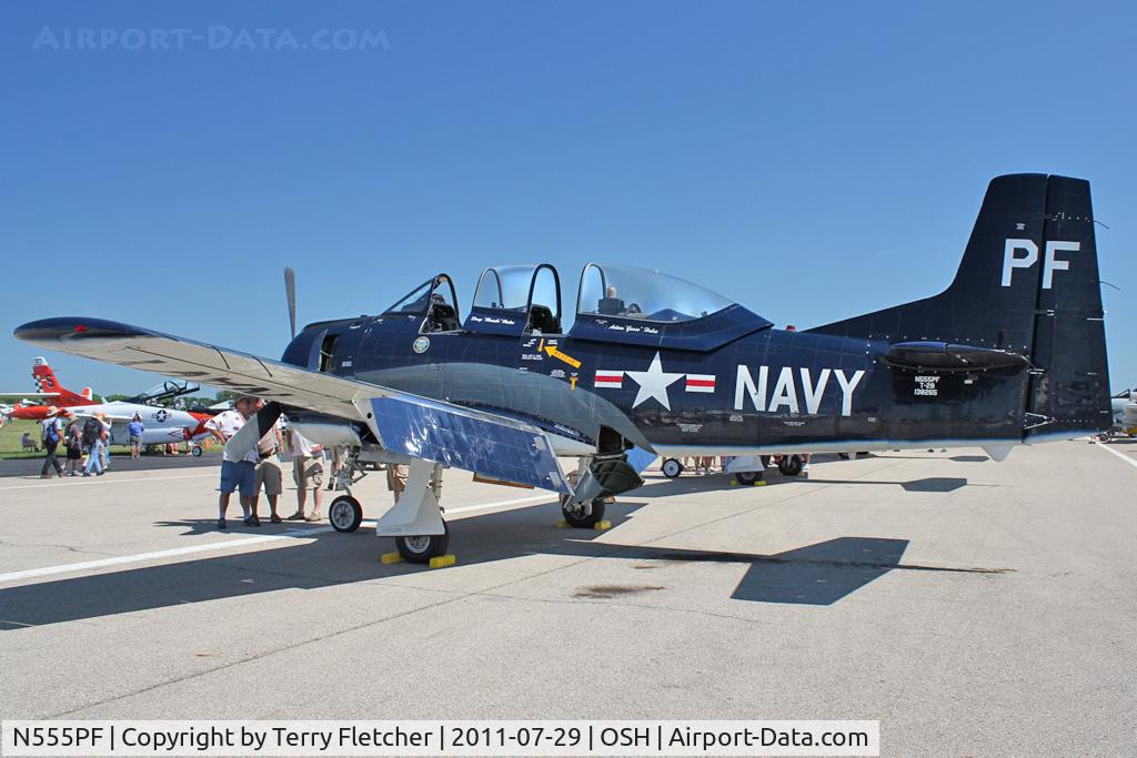 N555PF, 1954 North American T-28B Trojan C/N 200-336 (138265), At 2011 Oshkosh