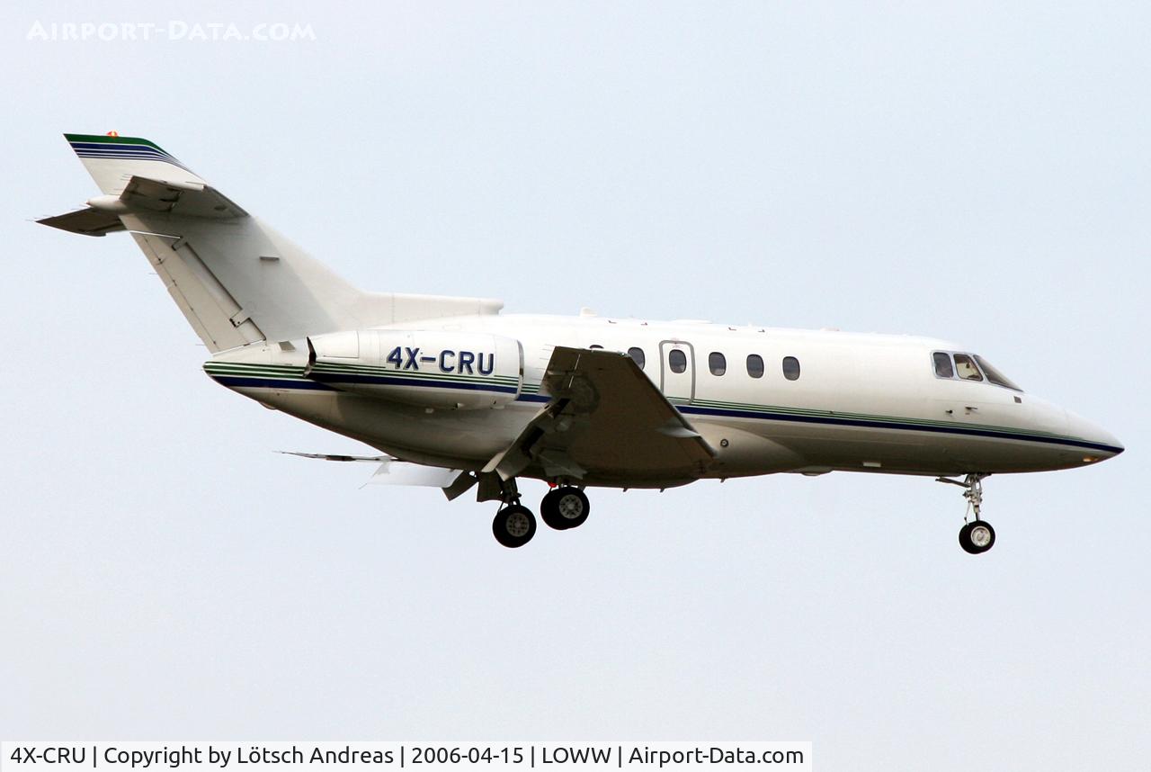 4X-CRU, 2004 Raytheon Hawker 800XP C/N 258682, rare to see here