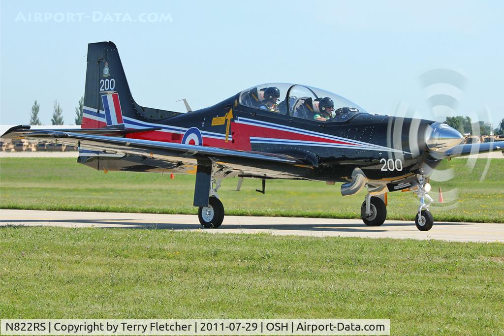 N822RS, 1989 Short S-312 Tucano T1 C/N S025/T25, At 2011 Oshkosh