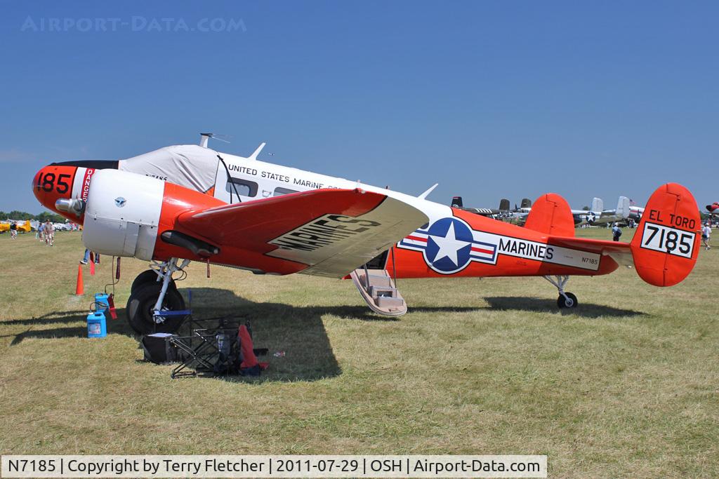 N7185, 1952 Beech Expeditor 3NM (D18S) C/N CA-104, At 2011 Oshkosh
