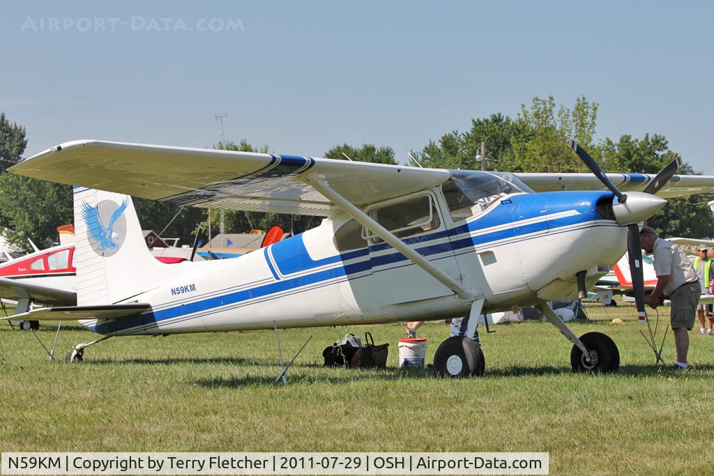N59KM, 1959 Cessna 180B C/N 50503, At 2011 Oshkosh