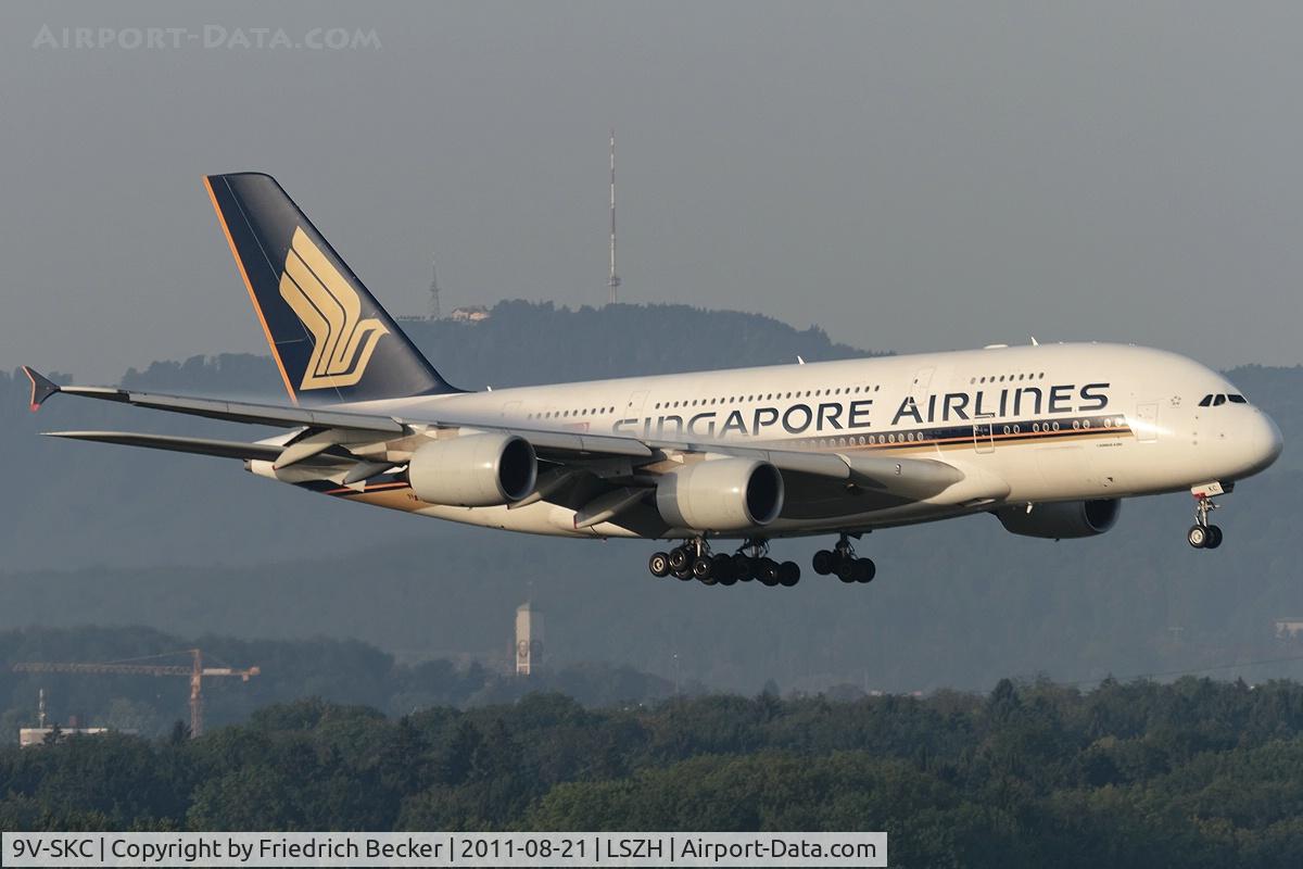 9V-SKC, 2006 Airbus A380-841 C/N 006, on final