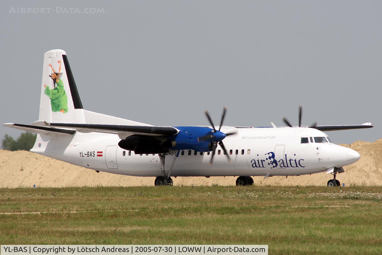 YL-BAS, 1989 Fokker 50 C/N 20162, rare to see in this years