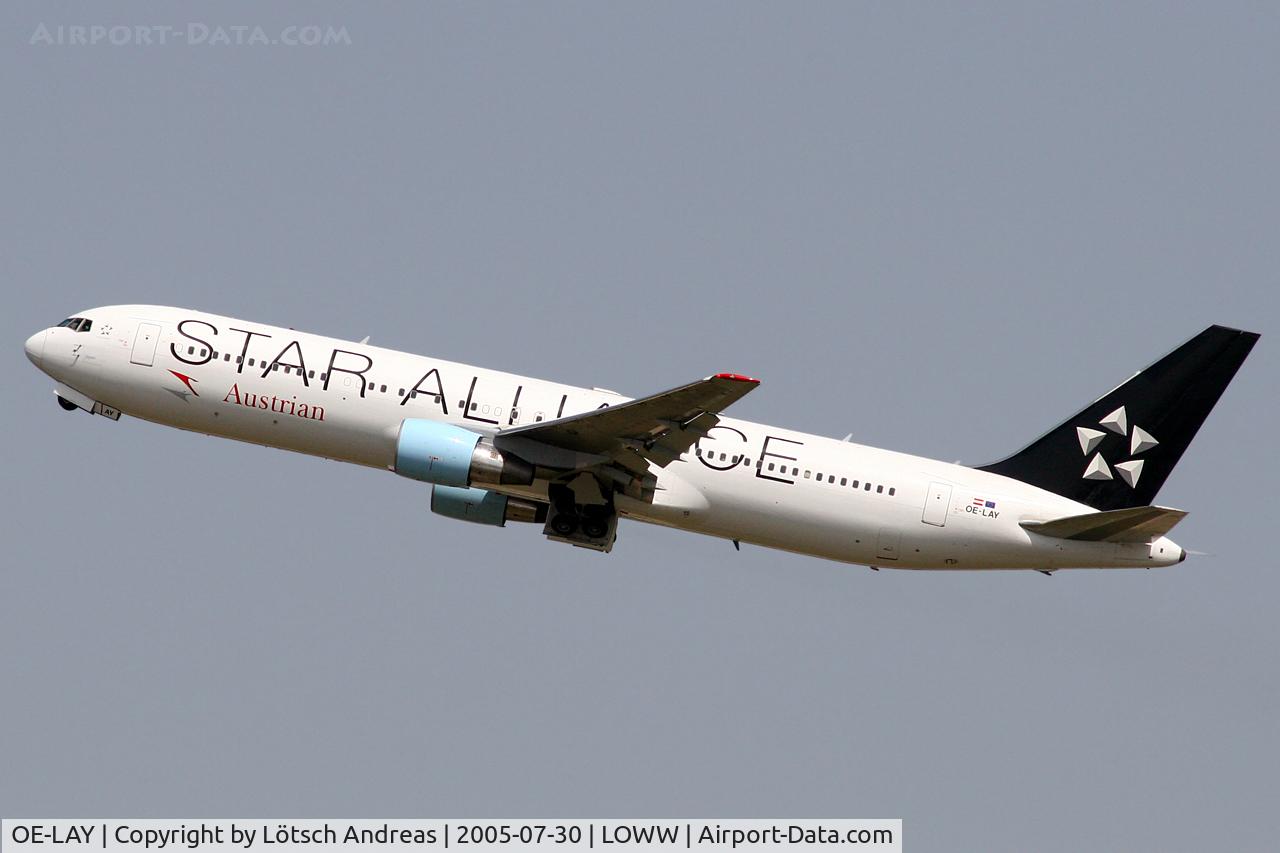OE-LAY, 1998 Boeing 767-3Z9/ER C/N 29867, Austrian with Star Alliance col.