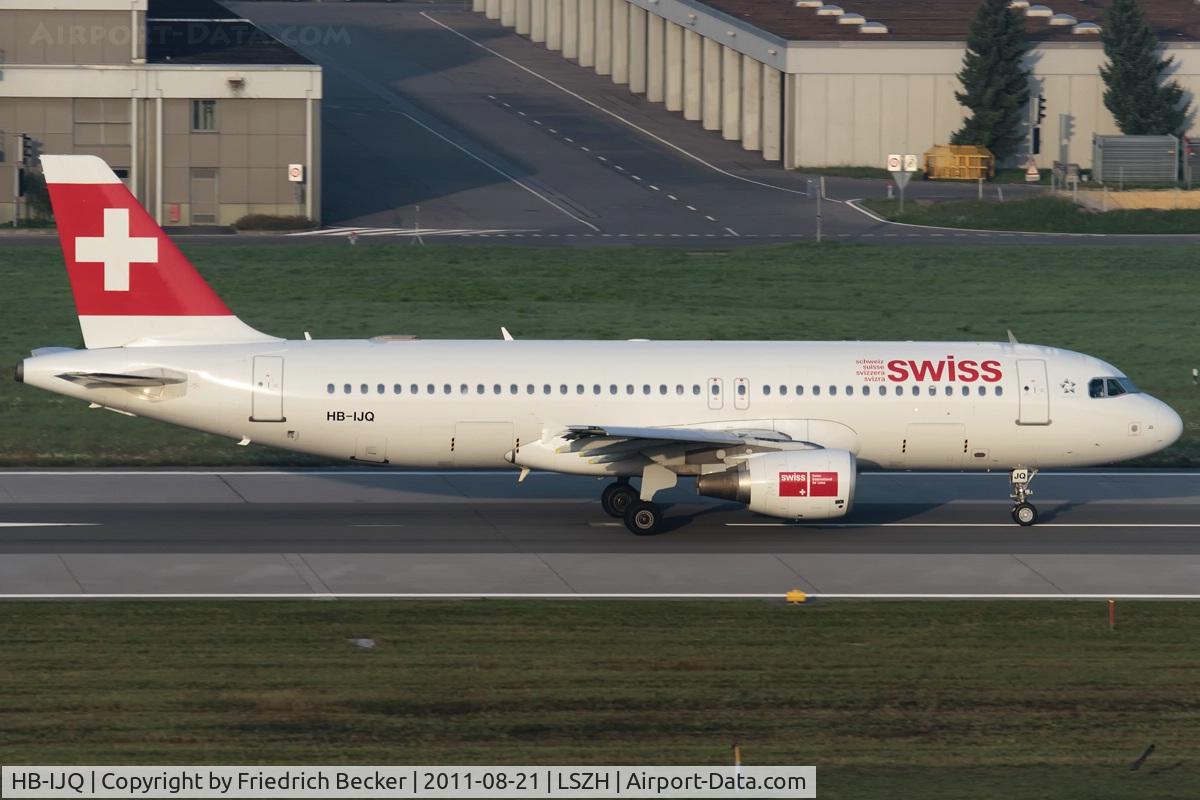 HB-IJQ, 1997 Airbus A320-214 C/N 701, departure from Zürich
