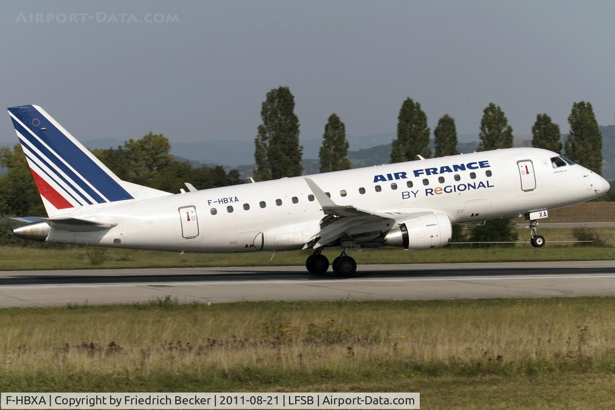 F-HBXA, 2008 Embraer 170LR (ERJ-170-100LR) C/N 17000237, touchdown