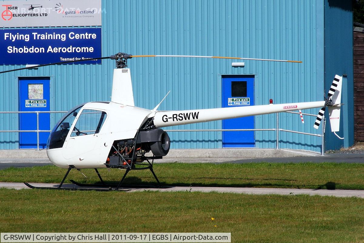 G-RSWW, 1991 Robinson R22 Beta C/N 1775, Tiger Helicopters Ltd