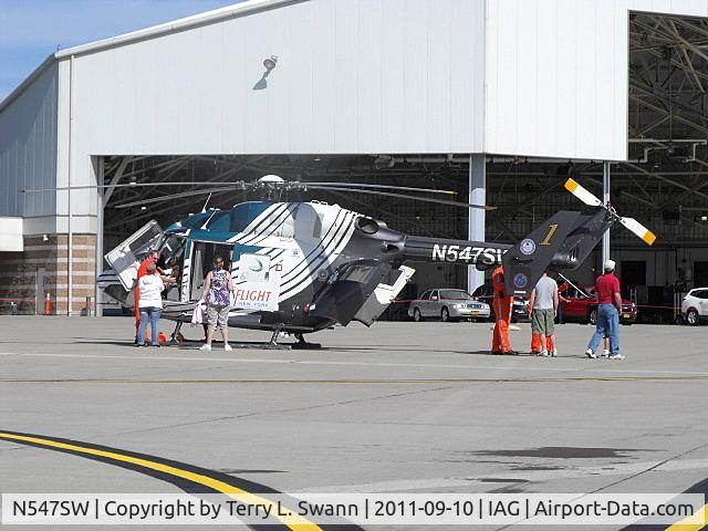 N547SW, 1986 Eurocopter-Kawasaki BK-117A-4 C/N 7047, On display at the Niagara Falls Air Show.