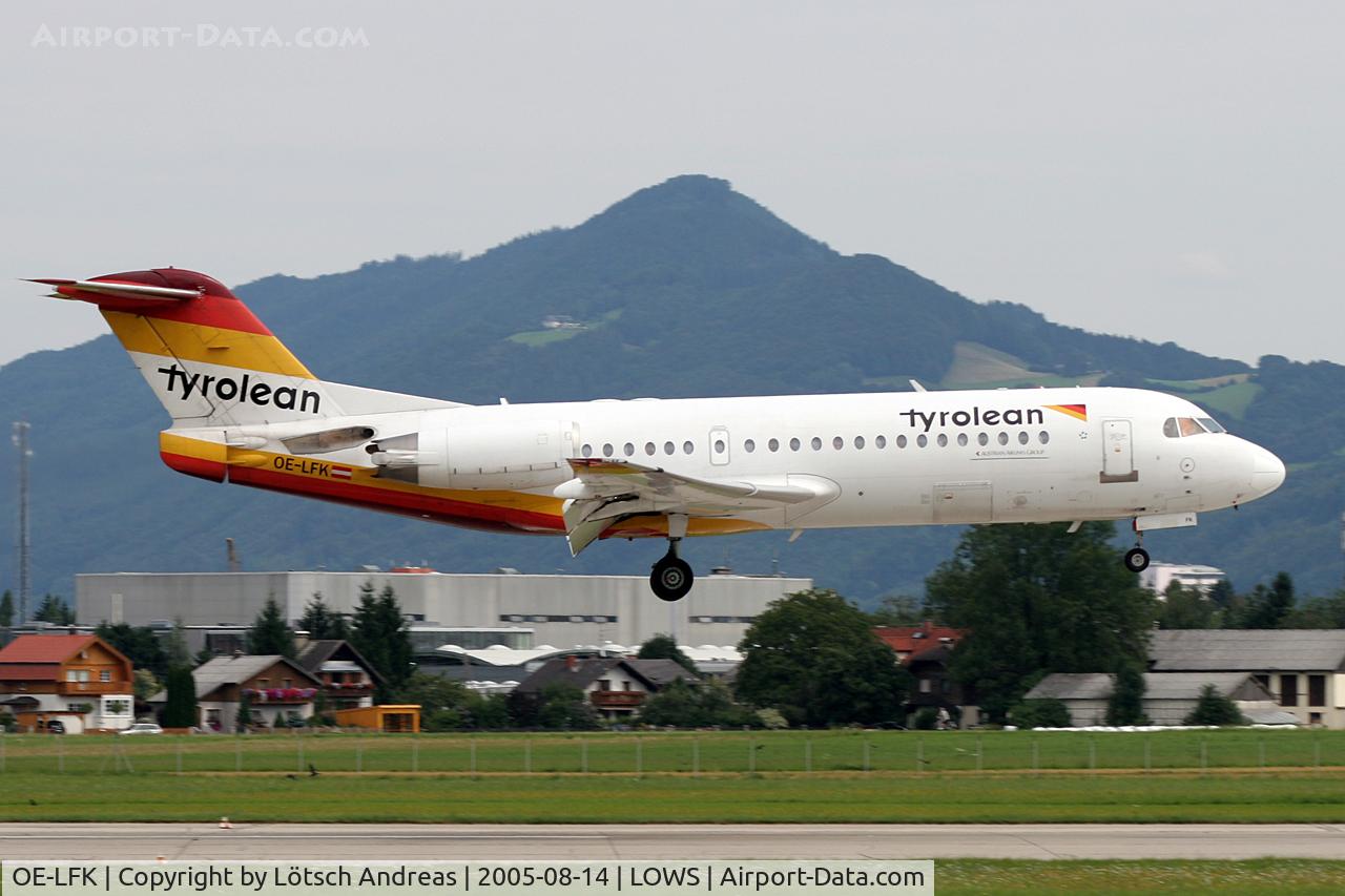 OE-LFK, 1995 Fokker 70 (F-28-0070) C/N 11555, named 