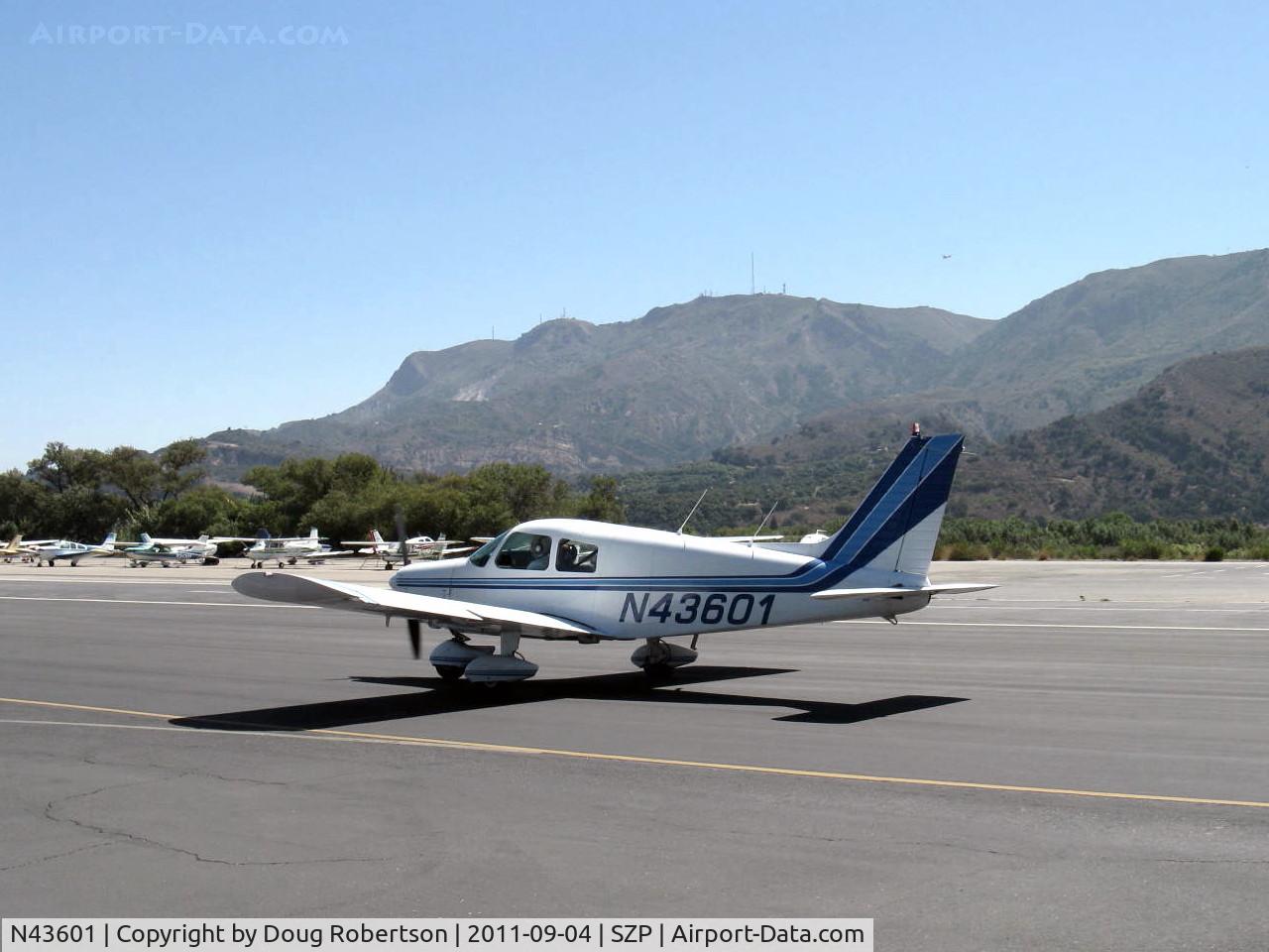 N43601, 1974 Piper PA-28-140 Cruiser C/N 28-7425381, 1974 Piper PA-28-140 CRUISER, Lycoming O&VO-360 180 Hp performance upgrade, taxi back