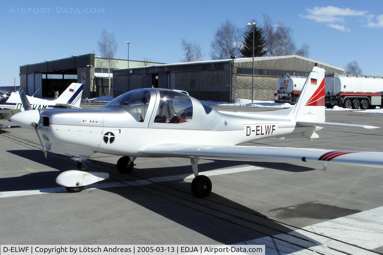 D-ELWF, Grob G-115B C/N 8049, G115A in the wintersun