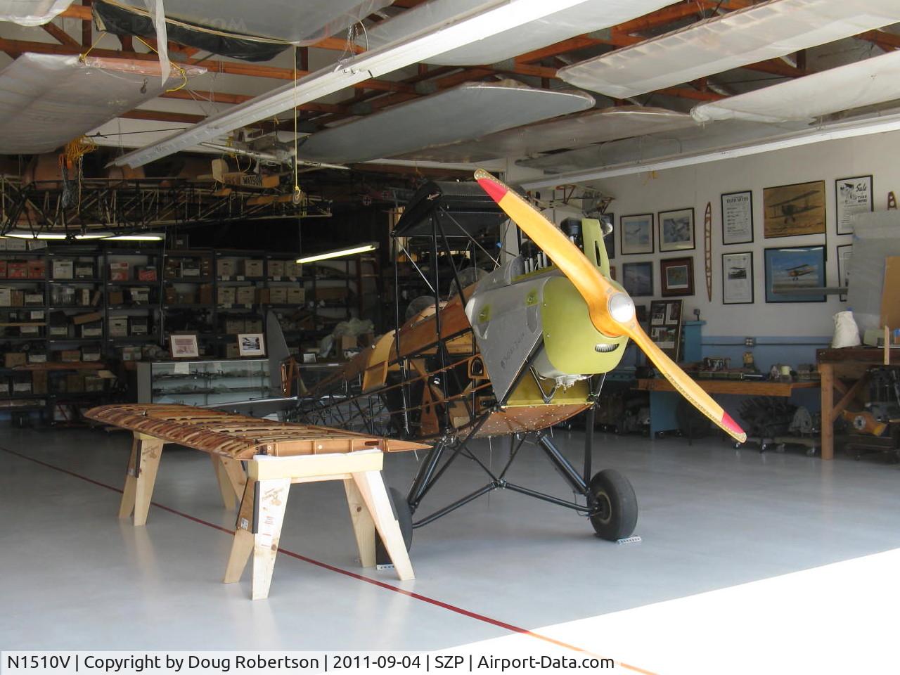 N1510V, 1928 De Havilland DH.60G Gipsy Moth C/N 506, 1948 DeHavilland DH.60G GIPSY MOTH, DeHavilland Gipsy Grp 3, in rebuild