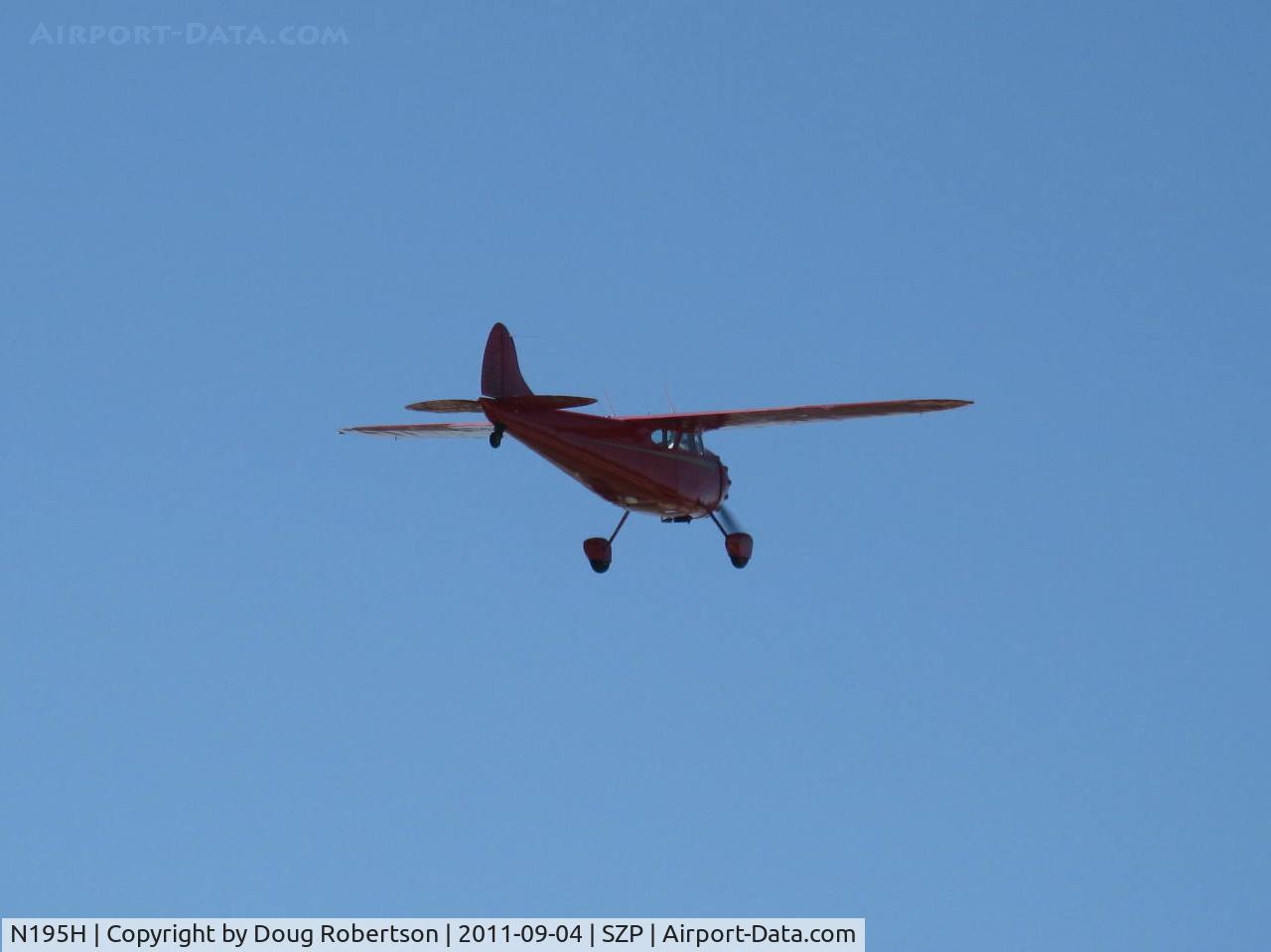 N195H, 1948 Cessna 195 Businessliner C/N 7200, 1948 Cessna 195 BUSINESSLINER, Jacobs R755-A2 300 Hp, takeoff climb Rwy 22