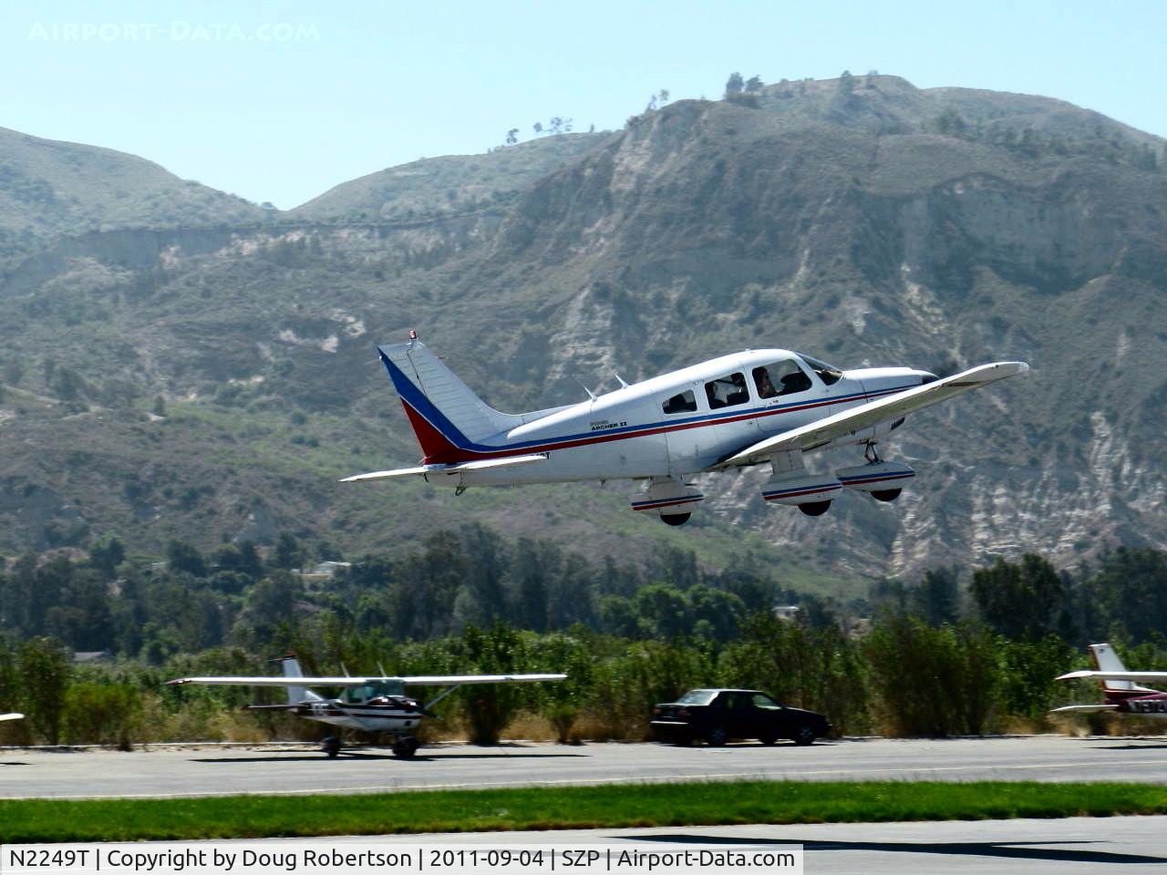 N2249T, 1979 Piper PA-28-181 Archer II C/N 28-7990318, 1979 Piper PA-28-181 ARCHER II, Lycoming O&VO-360 180 Hp, takeoff climb Rwy 22