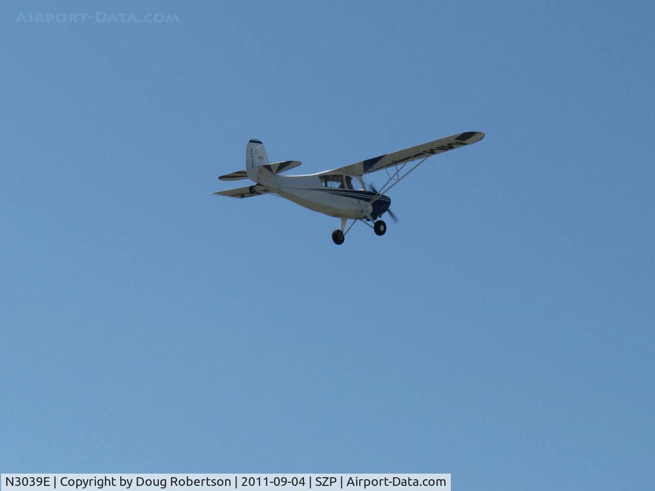 N3039E, 1946 Aeronca 7AC Champion C/N 7AC-6625, 1946 Aeronca 7AC CHAMPION, Continental O-200 100 Hp upgrade by STC, takeoff climb Rwy 22