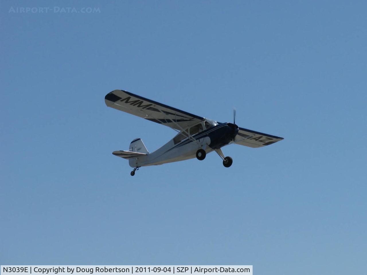 N3039E, 1946 Aeronca 7AC Champion C/N 7AC-6625, 1946 Aeronca 7AC CHAMPION, Continental O-200 100 Hp upgrade by STC, takeoff climb Rwy 22