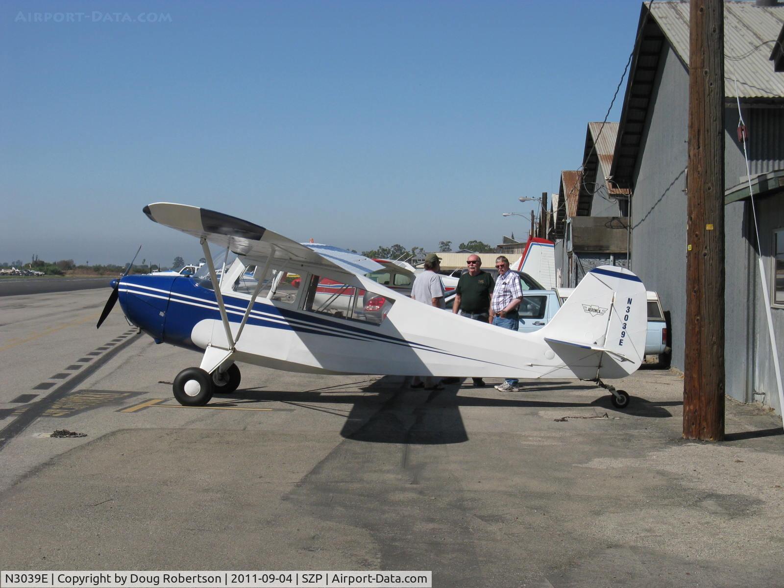 N3039E, 1946 Aeronca 7AC Champion C/N 7AC-6625, 1946 Aeronca 7AC CHAMPION, Continental O-200 100 Hp by STC, always an interesting plane to talk about. An Oshkosh round trip veteran.