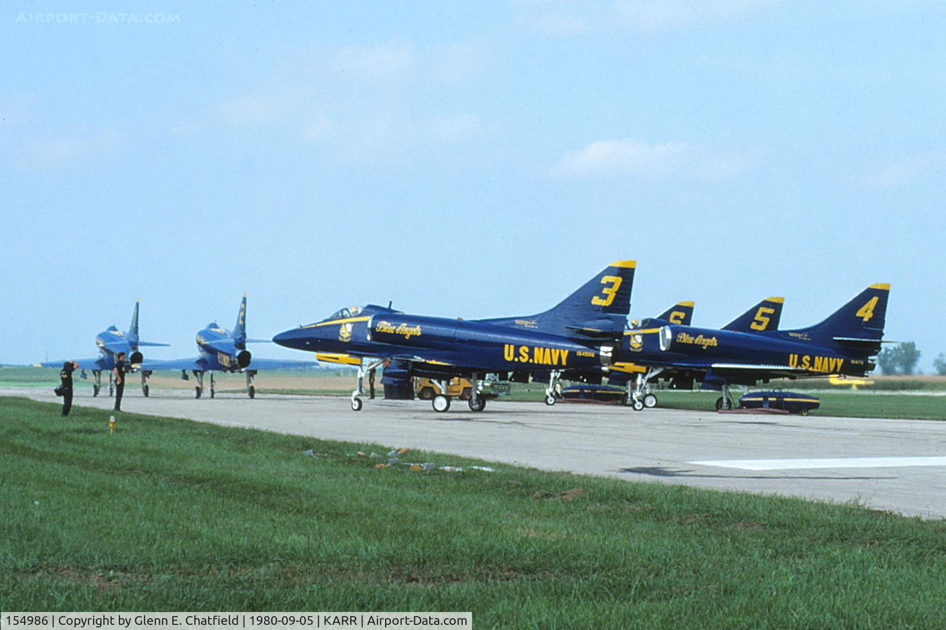 154986, Douglas A-4F Skyhawk C/N 13802, Taxiing out for the show!