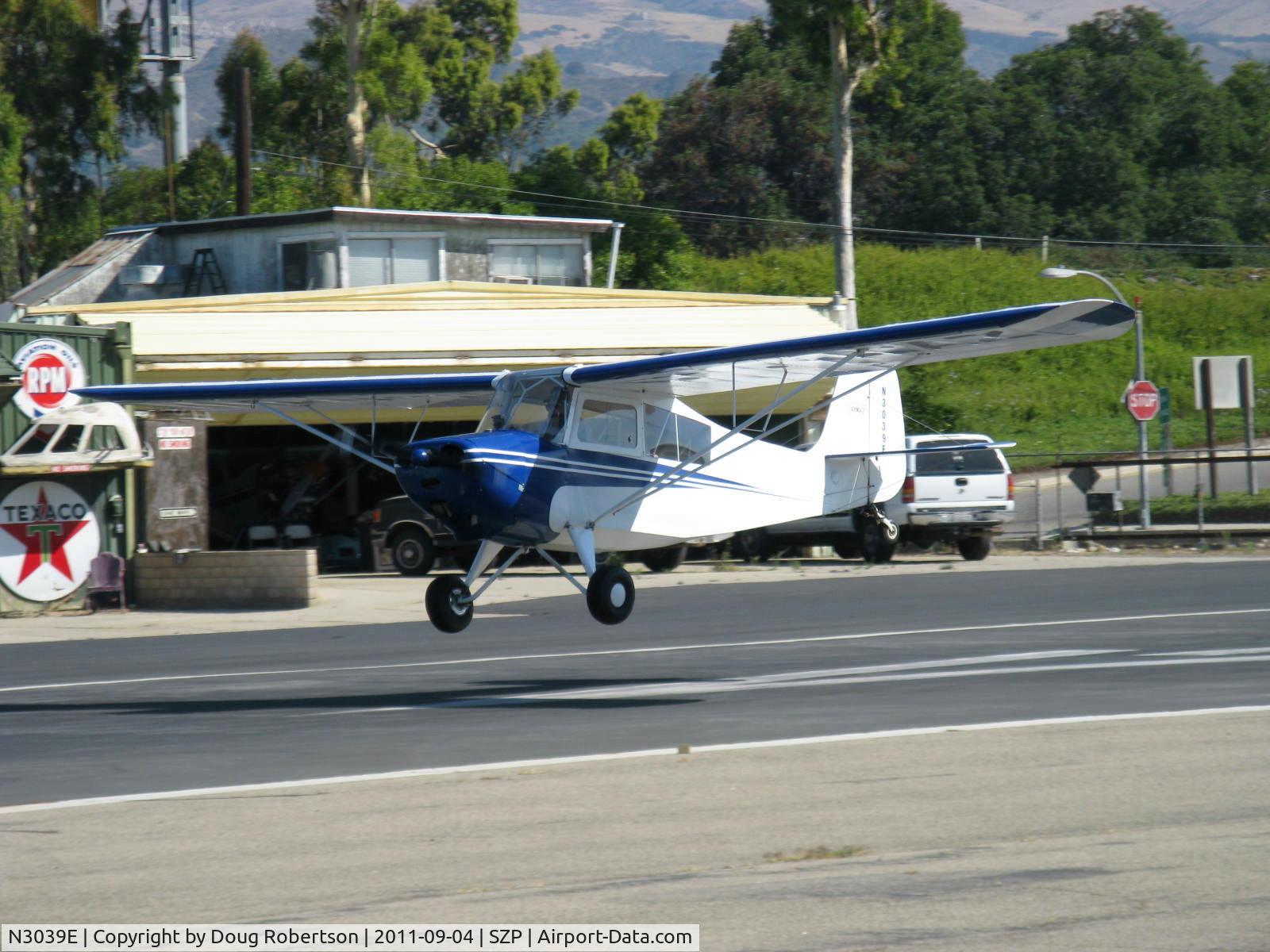 N3039E, 1946 Aeronca 7AC Champion C/N 7AC-6625, 1946 Aeronca 7AC CHAMPION, Continental O-200 100 Hp upgrade by STC, landing Rwy 22