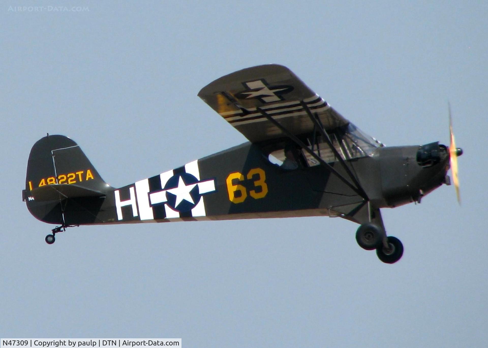 N47309, Aeronca 65-TAL C/N L4822TA, At Downtown Shreveport.
