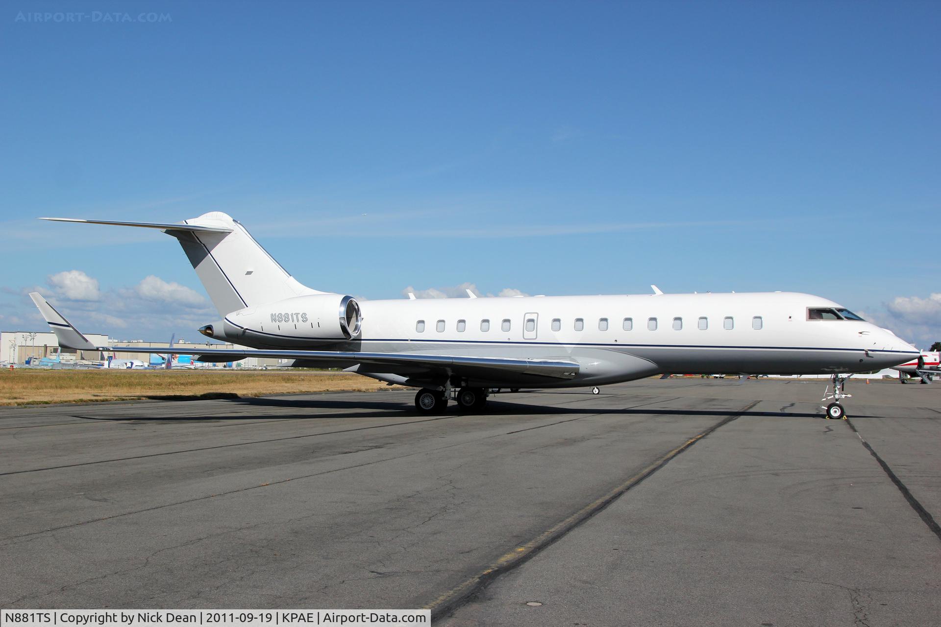 N881TS, 2007 Bombardier BD-700-1A10 Global Express XRS C/N 9247, KPAE/PAE