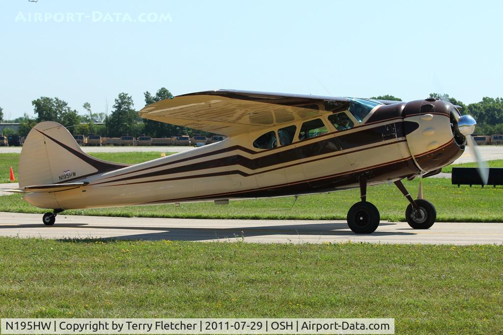 N195HW, 1952 Cessna 195 C/N 7800, At 2011 Oshkosh