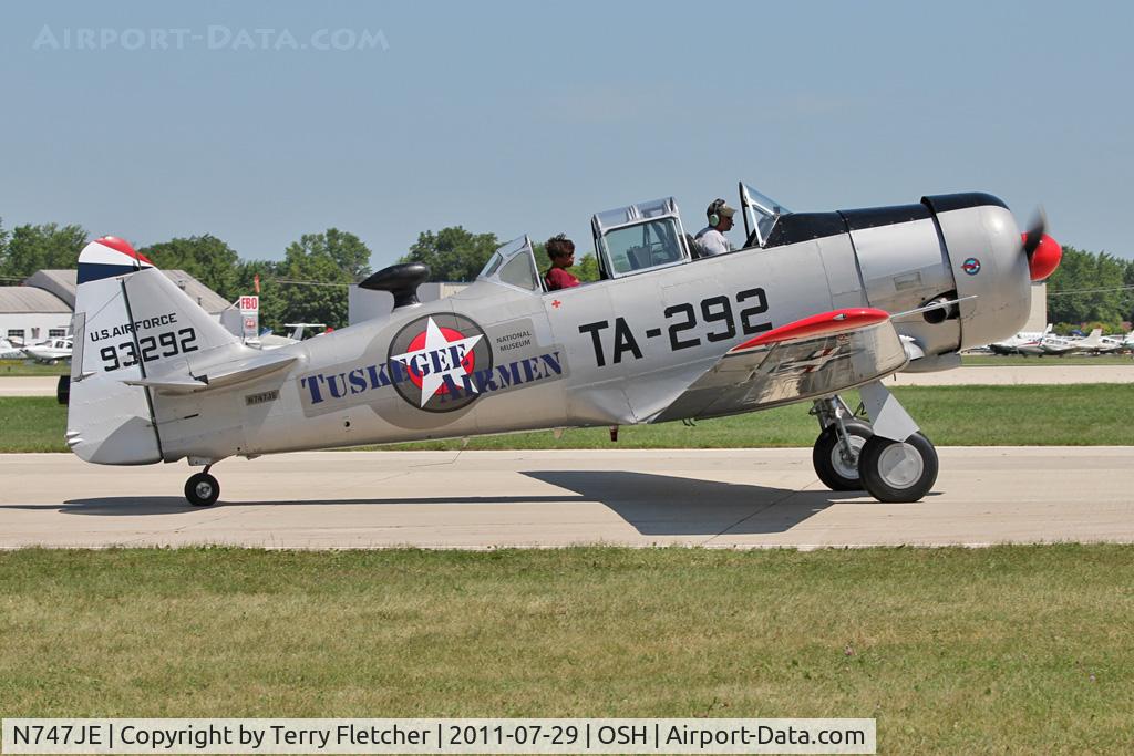 N747JE, 1958 North American AT-6G Texan C/N 168-394 (49-3292), At 2011 Oshkosh
