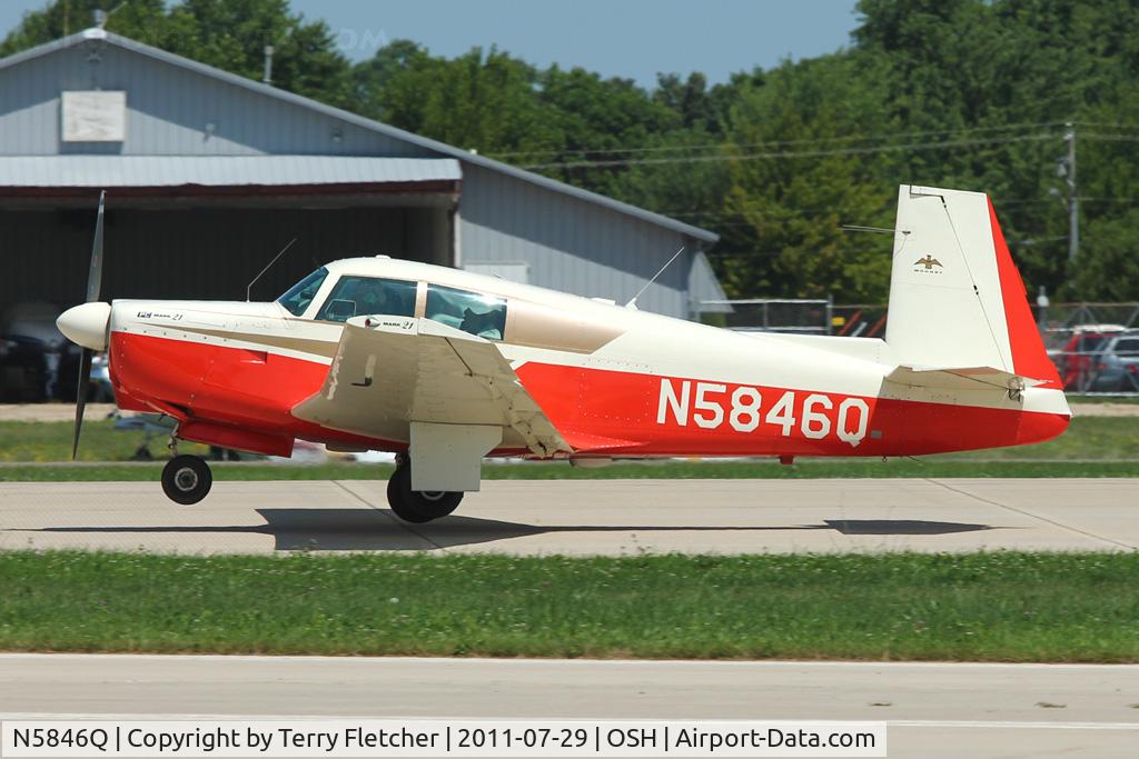 N5846Q, 1965 Mooney M20C Ranger C/N 3132, At 2011 Oshkosh