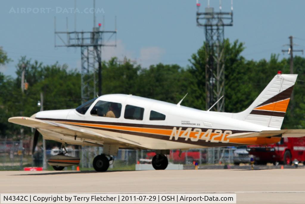 N4342C, 1984 Piper PA-28-161 Warrior II C/N 28-8416051, At 2011 Oshkosh