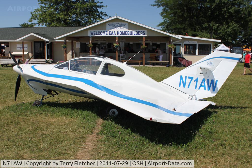N71AW, 2010 Dyke JD-2 Delta C/N 1123, At 2011 Oshkosh