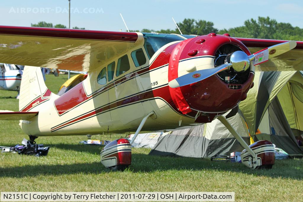 N2151C, 1954 Cessna 195B Businessliner C/N 16136, At 2011 Oshkosh