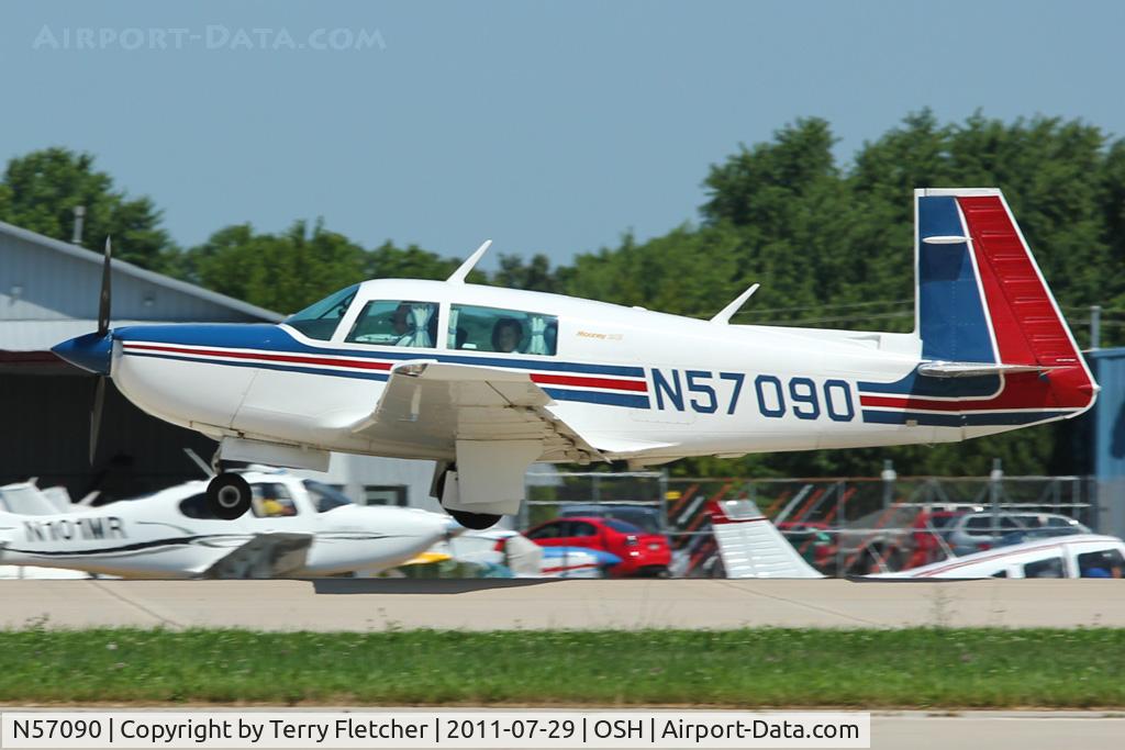 N57090, 1983 Mooney M20K C/N 25-0786, At 2011 Oshkosh