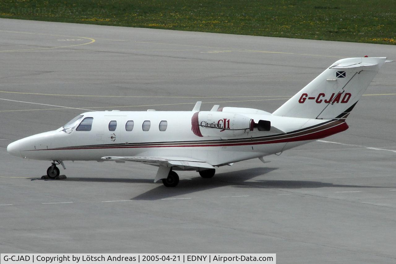 G-CJAD, 2001 Cessna 525 CitationJet CJ1 C/N 525-0435, Parking at FDH