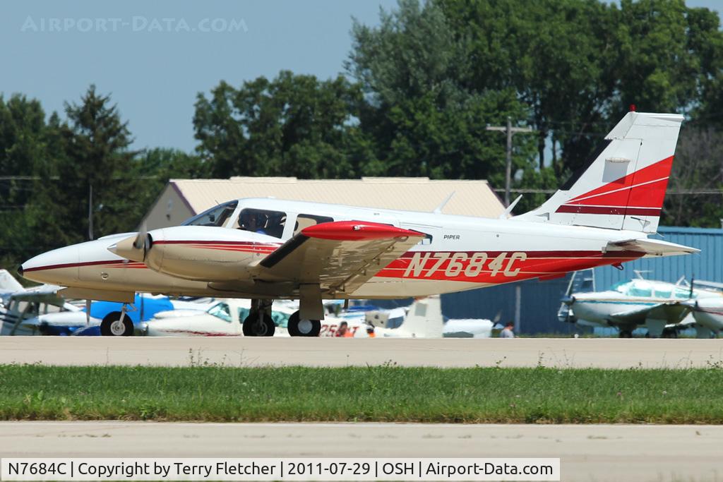 N7684C, 1976 Piper PA-34-200T Seneca II C/N 34-7570260, At 2011 Oshkosh