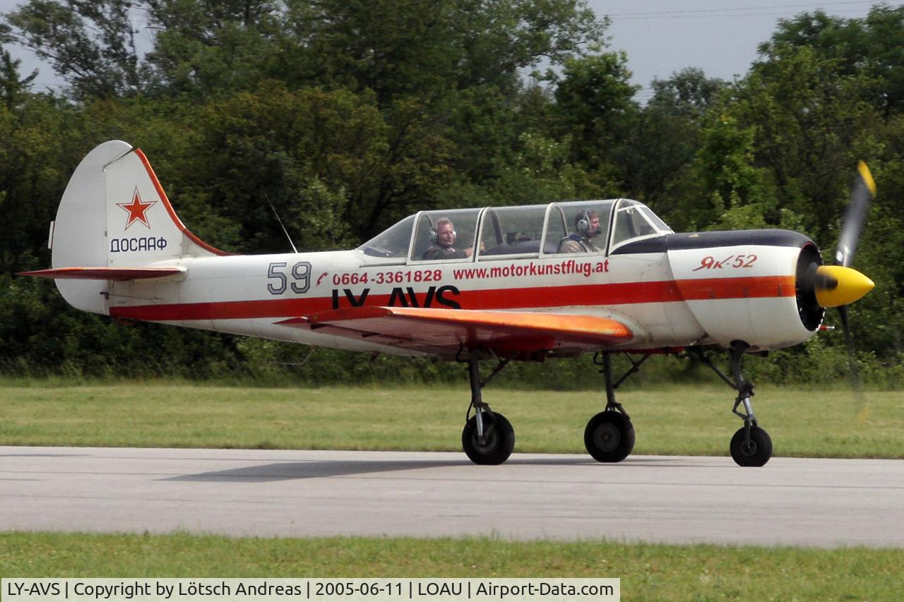 LY-AVS, Yakovlev (Aerostar) Yak-52 C/N 9111509, Stockerau
