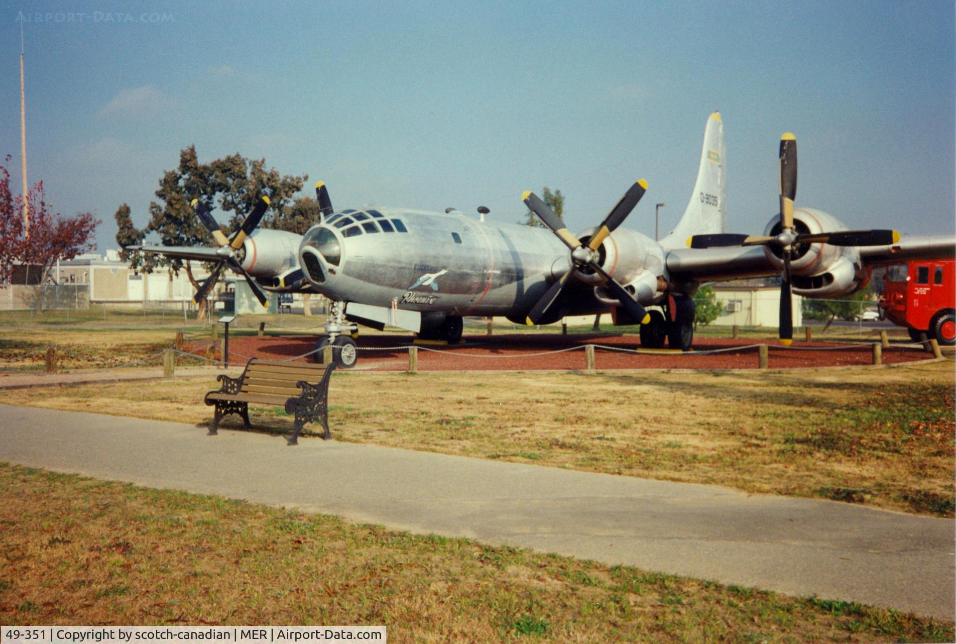49-351, 1949 Boeing B-50D-120-BO Superfortress C/N 16127, 1949 Boeing WB-50D-120-BO Superfortress at Castle Air Museum, Atwater, CA - 1989