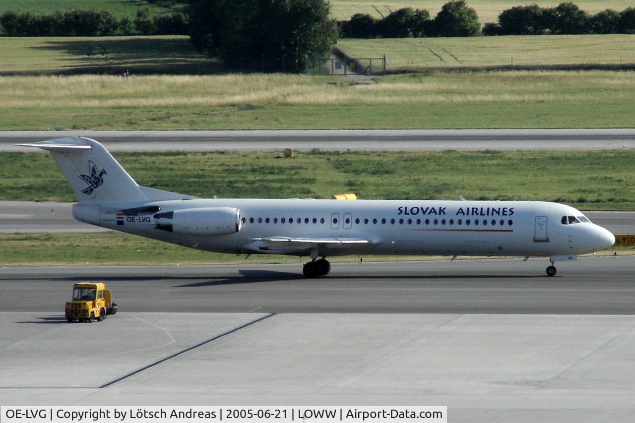 OE-LVG, 1994 Fokker 100 (F-28-0100) C/N 11520, used from Slovak Airlines